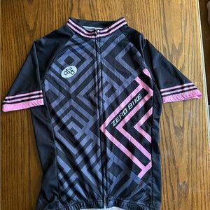 Women’s Zero Bike Cycling Jersey - Black and Pink